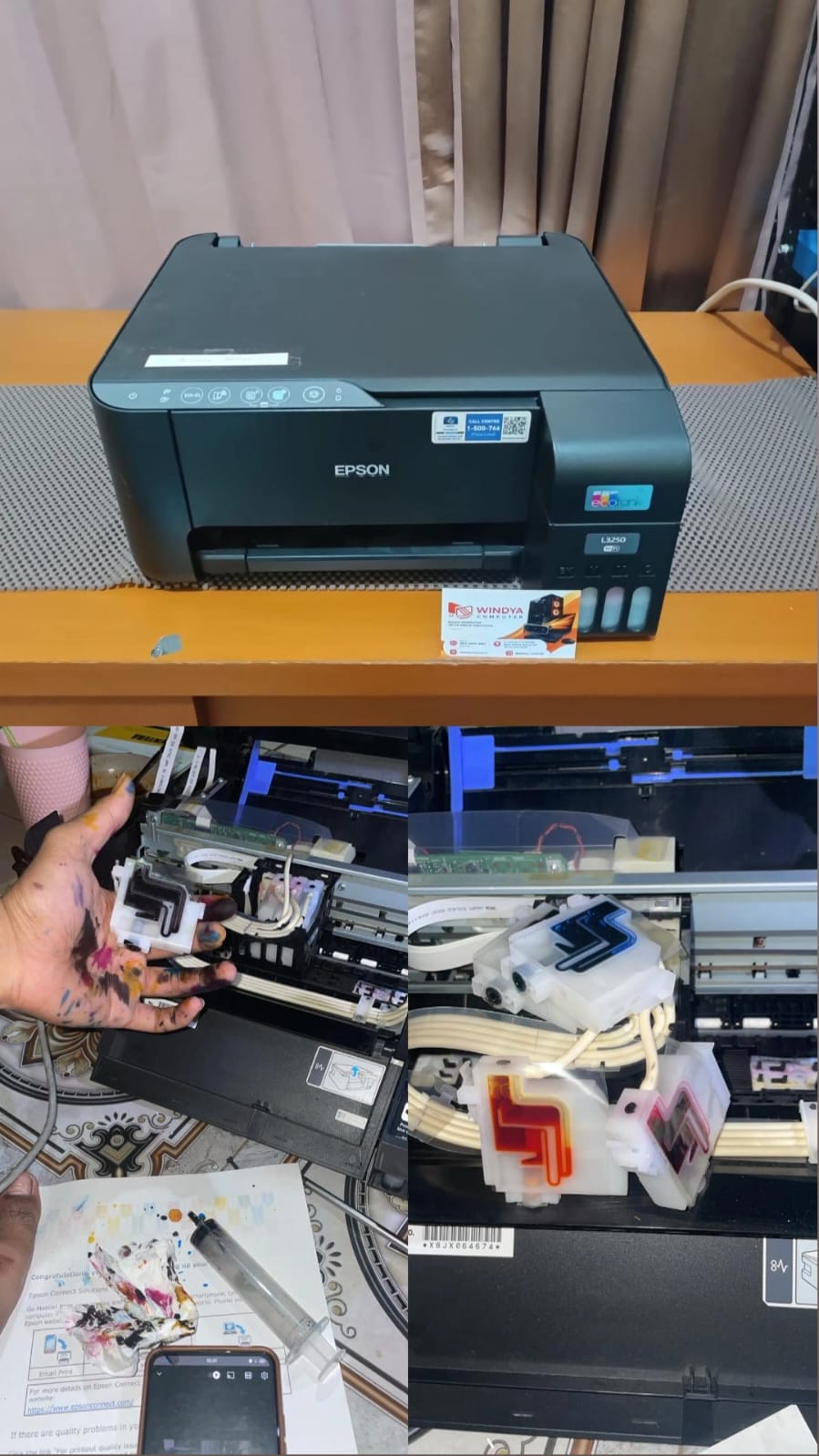 Service Printer EPSON L3250 Wifi AIO