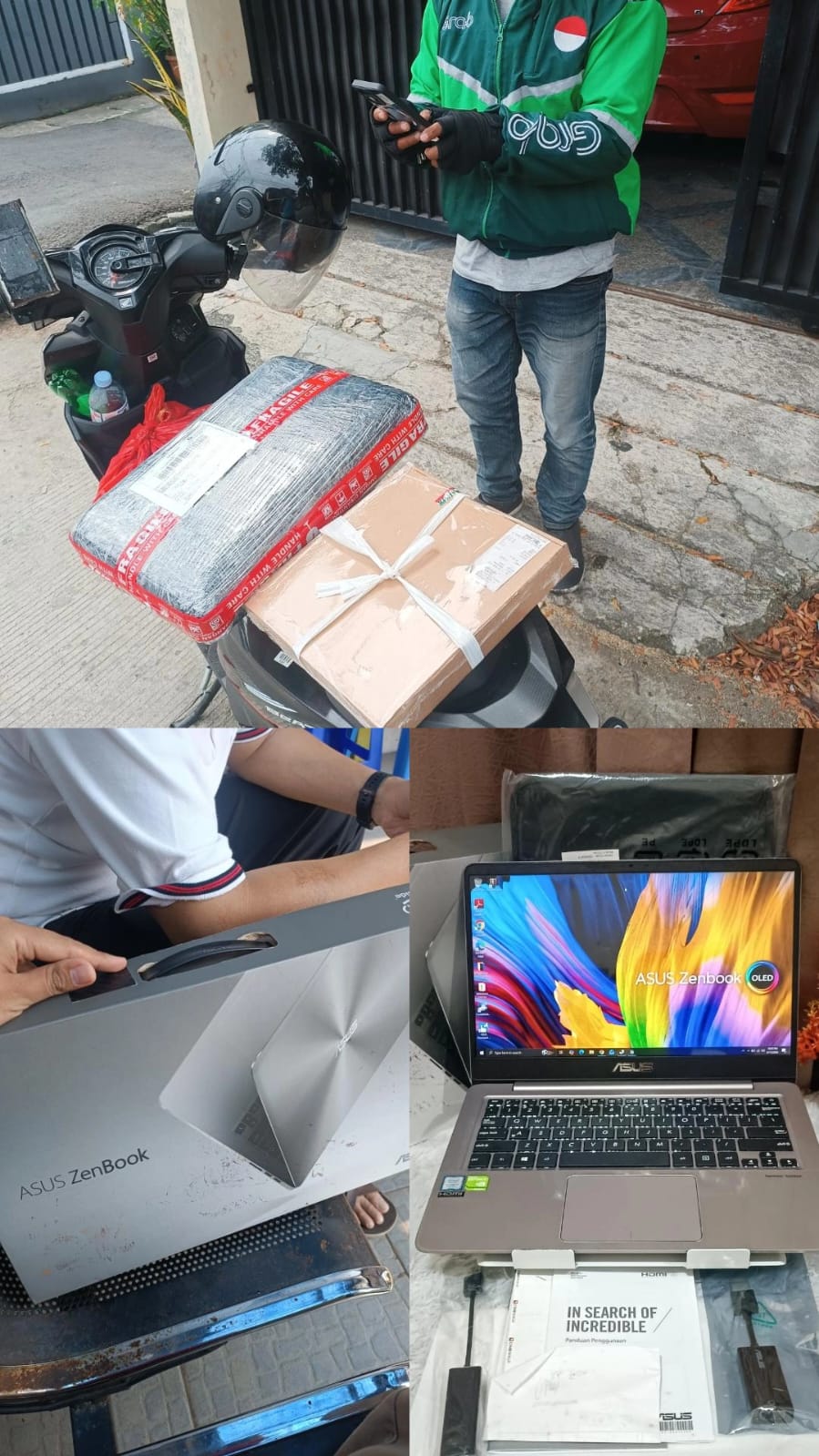 PENGIRIMAN LAPTOP ASUS ZENBOOK UX410UQK FULLSET
